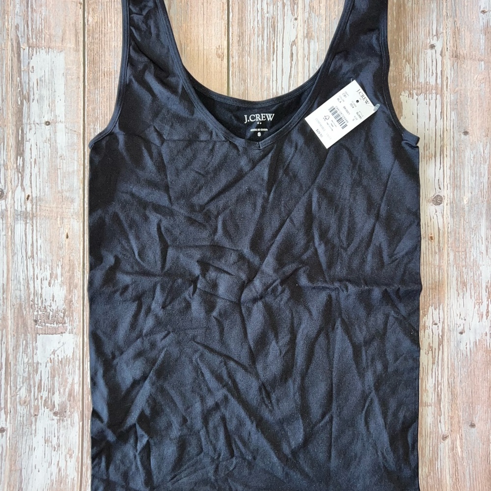 J. Crew Black Fitted Tank Top Camisole